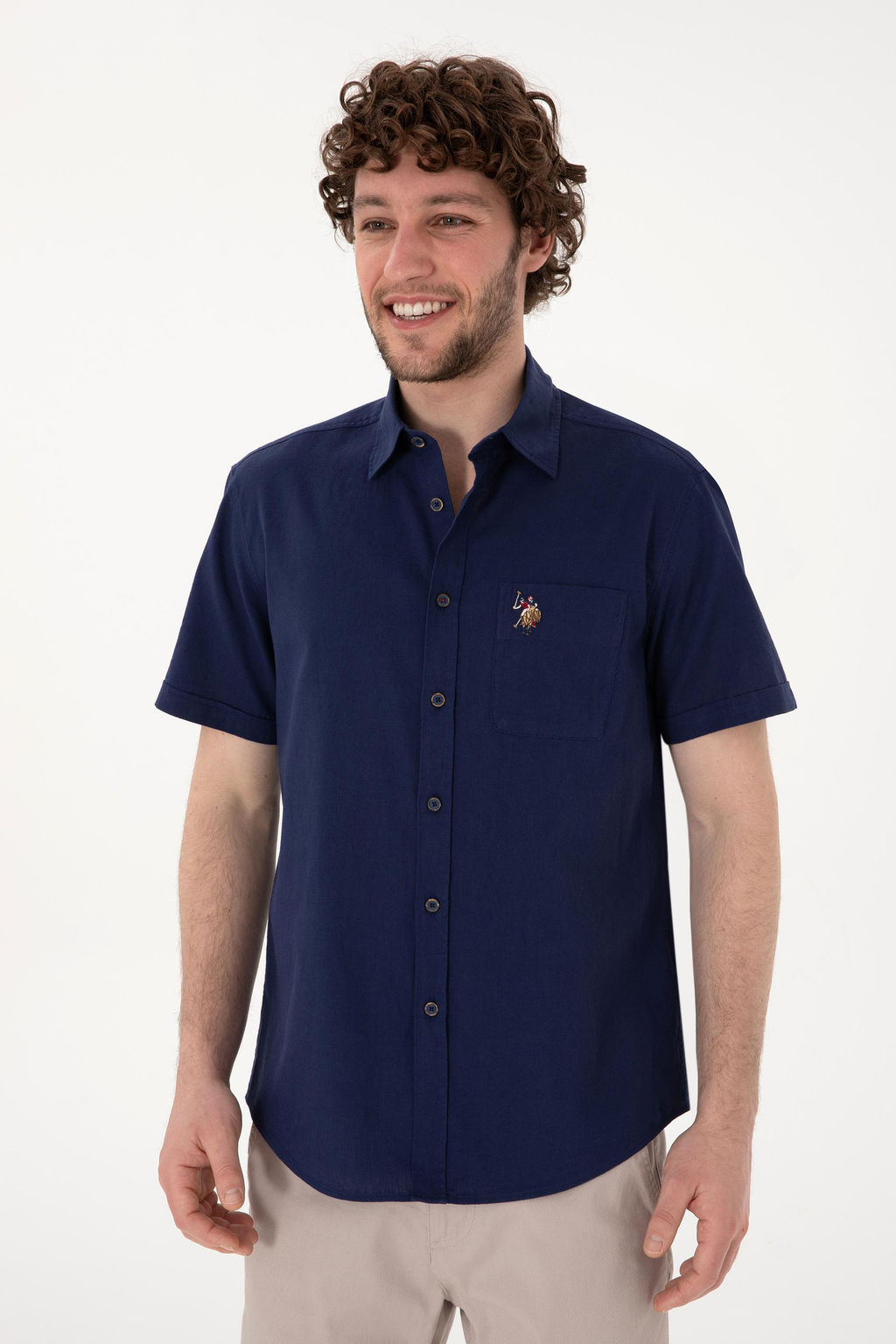 Erkek Lacivert K_sa Kollu G_mlek Sepette S_rpriz _ndirim - U.s. polo assn фото 3