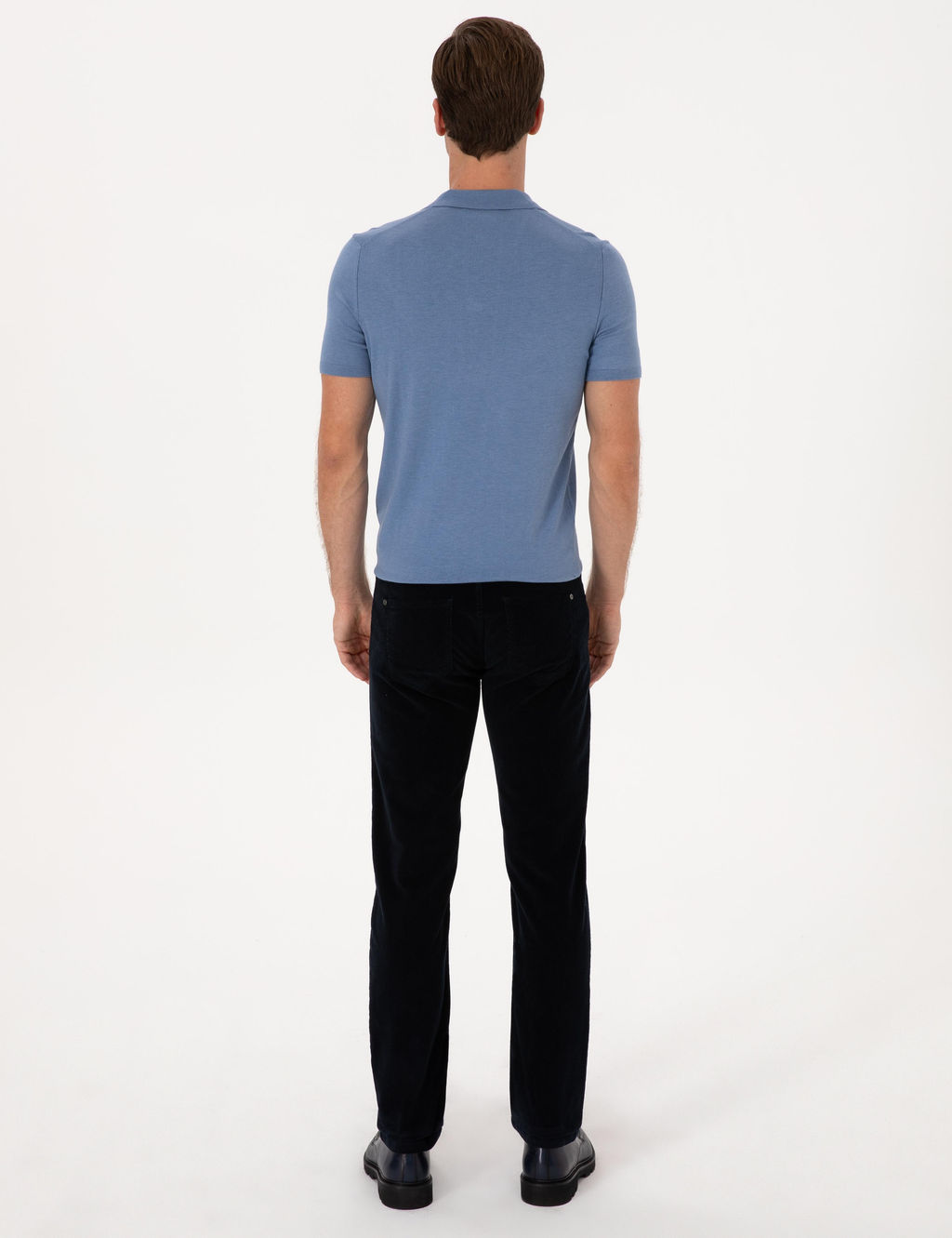 Lacivert Straight Fit Kanvas Pantolon - Cacharel фото 4