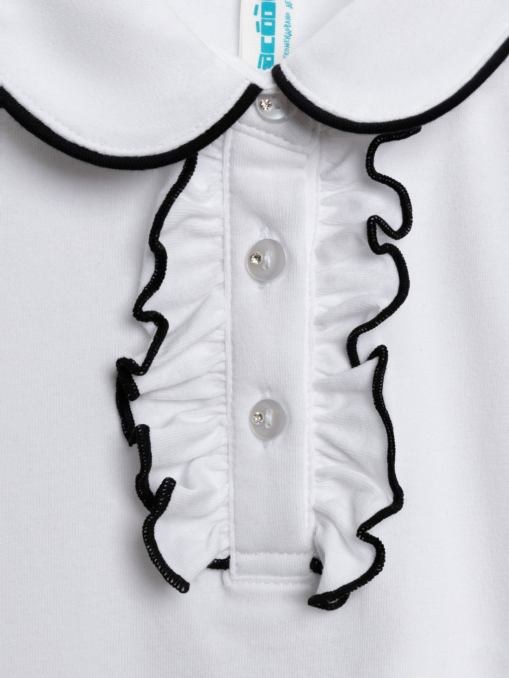 ACOOLA / Блузка детская для девочек Djina белый  фото 4