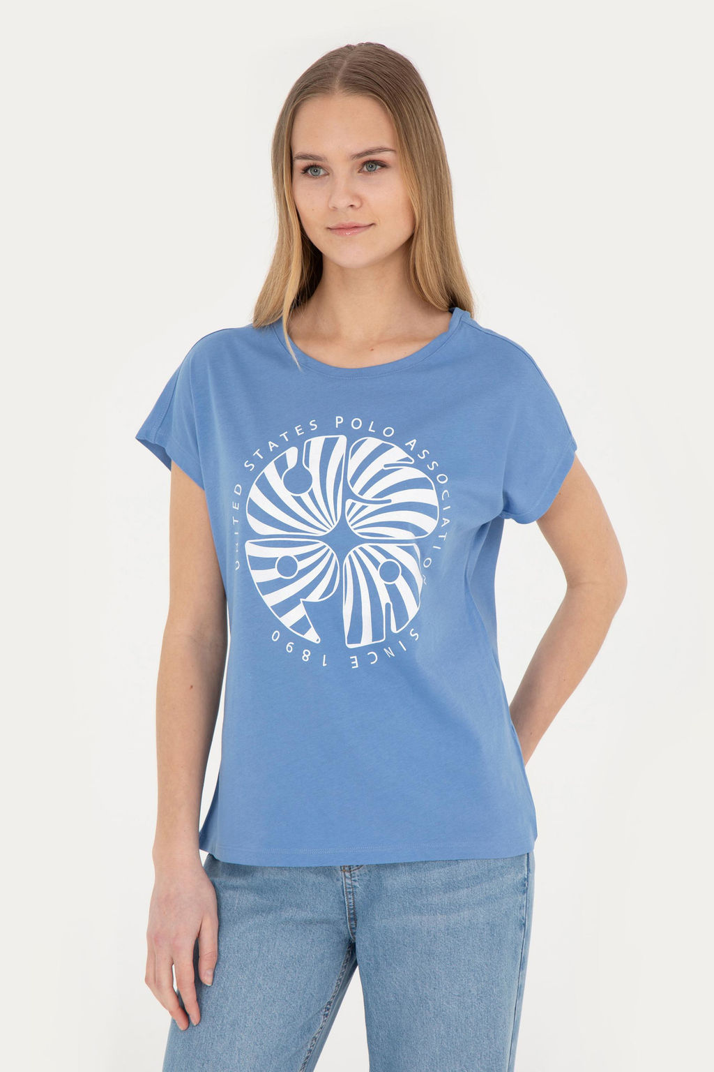 Женская темно-синяя футболка - U.s. polo assn фото 8