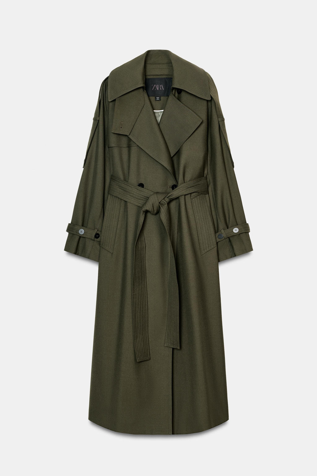 ZW COLLECTION LIMITED EDITION OVERSIZE TRENCH COAT - Zara фото 11