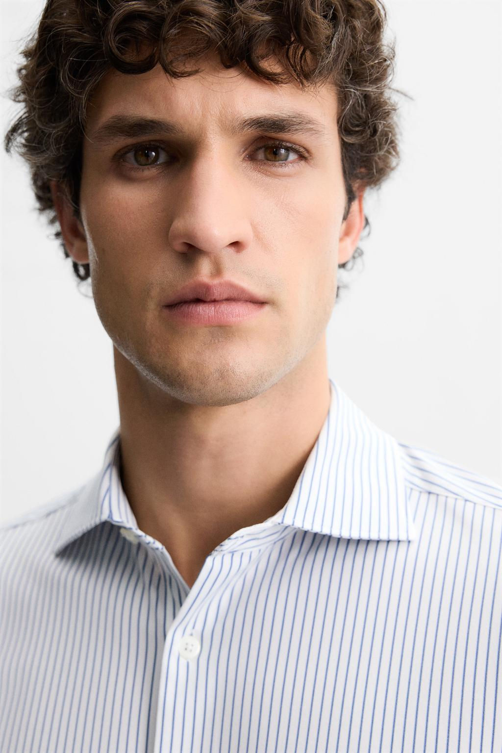 TEXTURED STRETCH SHIRT - Zara фото 13