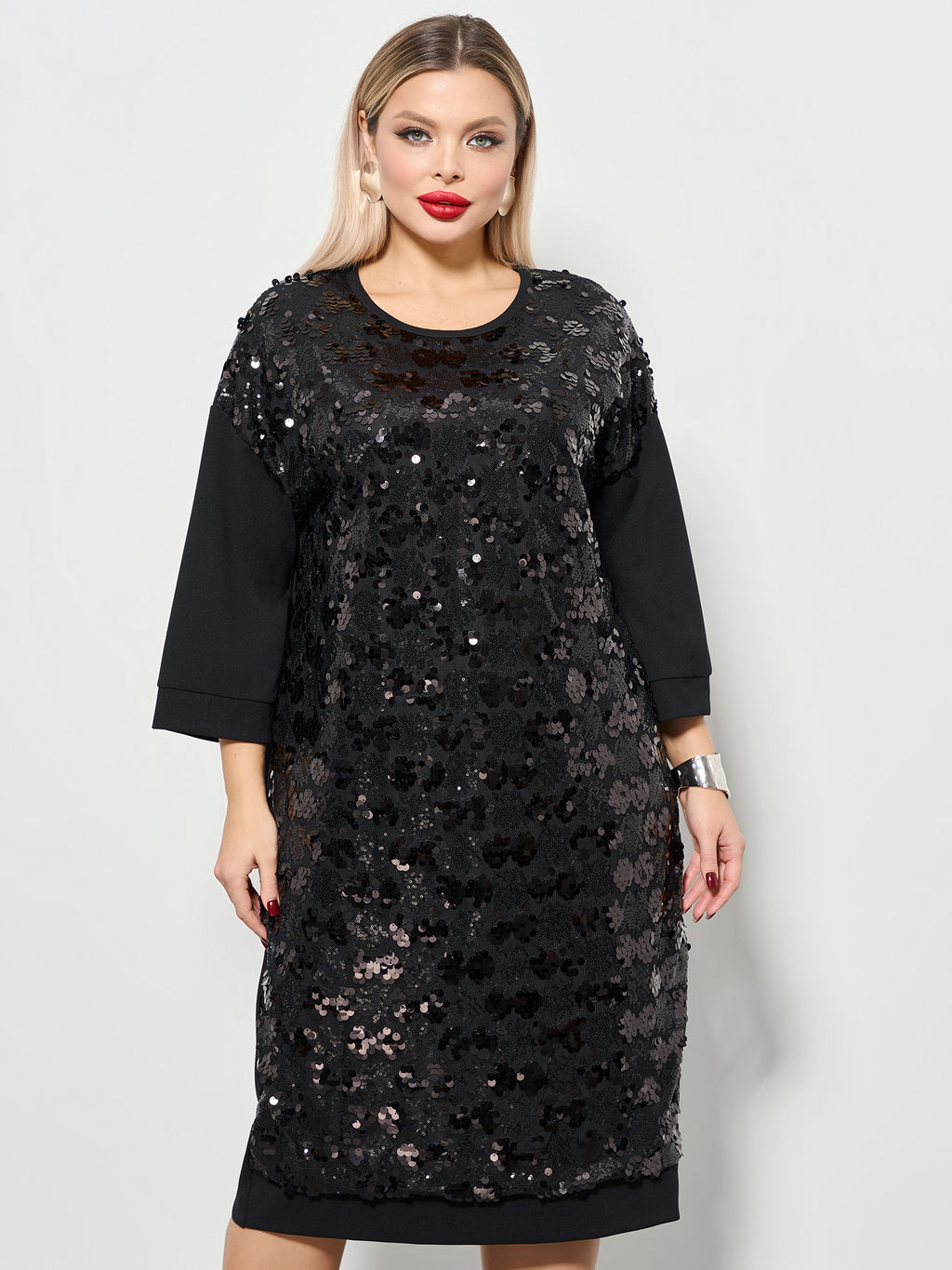 Платье 0125-8а чёрный кристалл - Aquarell фото 2