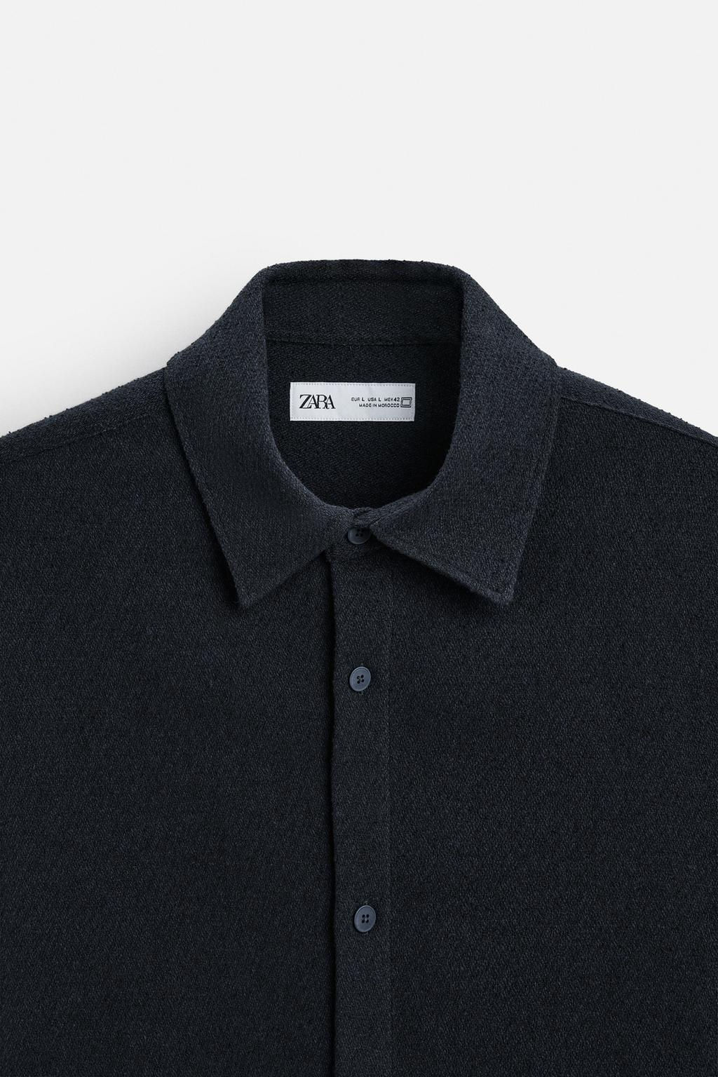 BOUCLE TEXTURED SHIRT - Zara фото 24