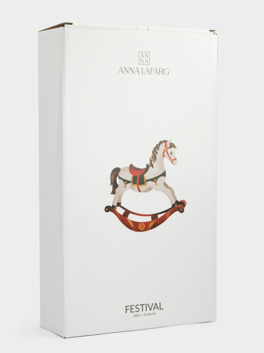 Блюдо, 31х18 см, керамика, овальное, красное, Лошадка, Festival - Anna lafarg фото 6