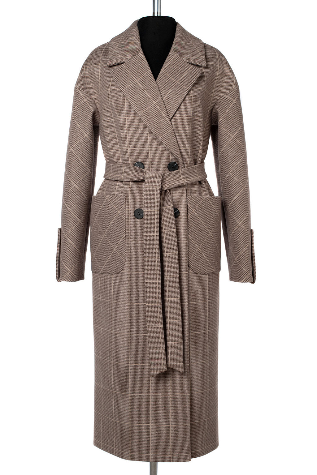 Пальто женское демисезонное (пояс) - El podio фото 6