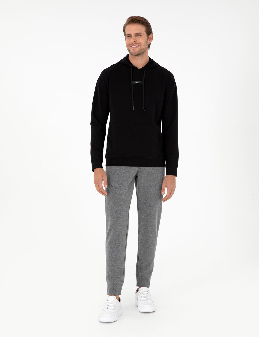 Siyah Comfort Fit Sweatshirt - Pierre cardin фото 4