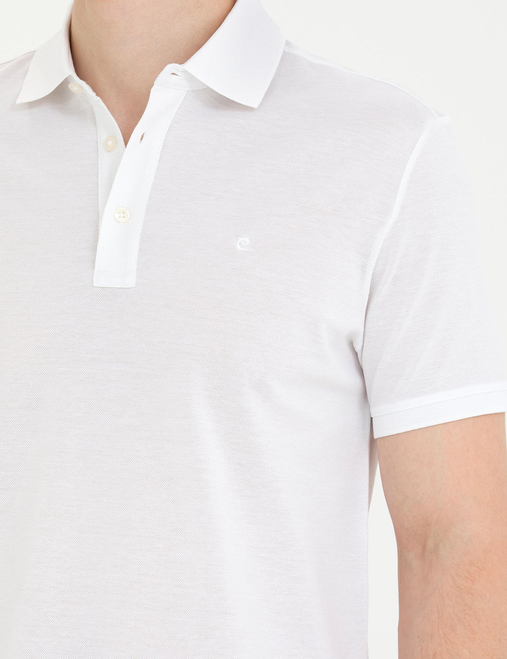 Beyaz Slim Fit Merserize Ti__rt - Pierre cardin фото 7