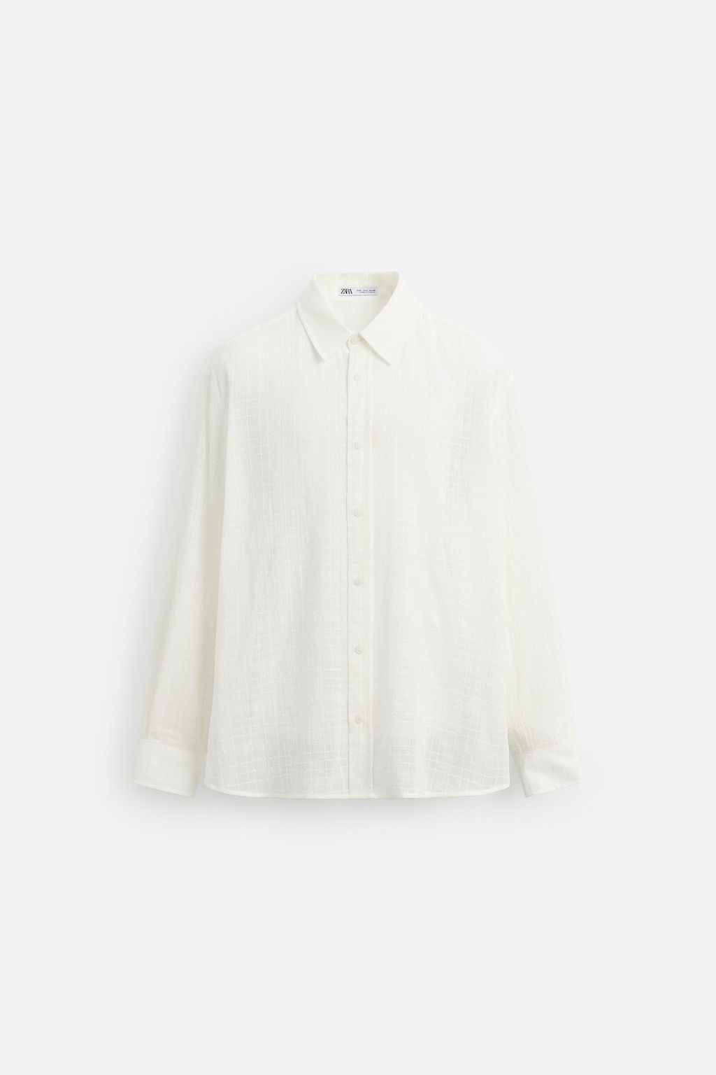 CHECK JACQUARD SHIRT - Zara фото 7