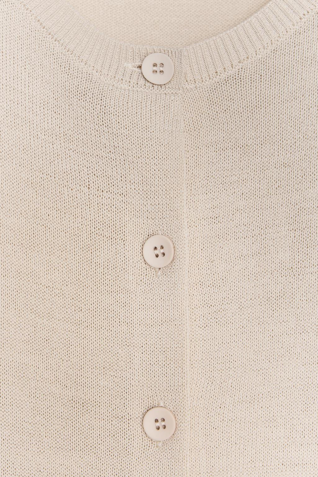 PLAIN KNIT WOOL CARDIGAN - Zara фото 10