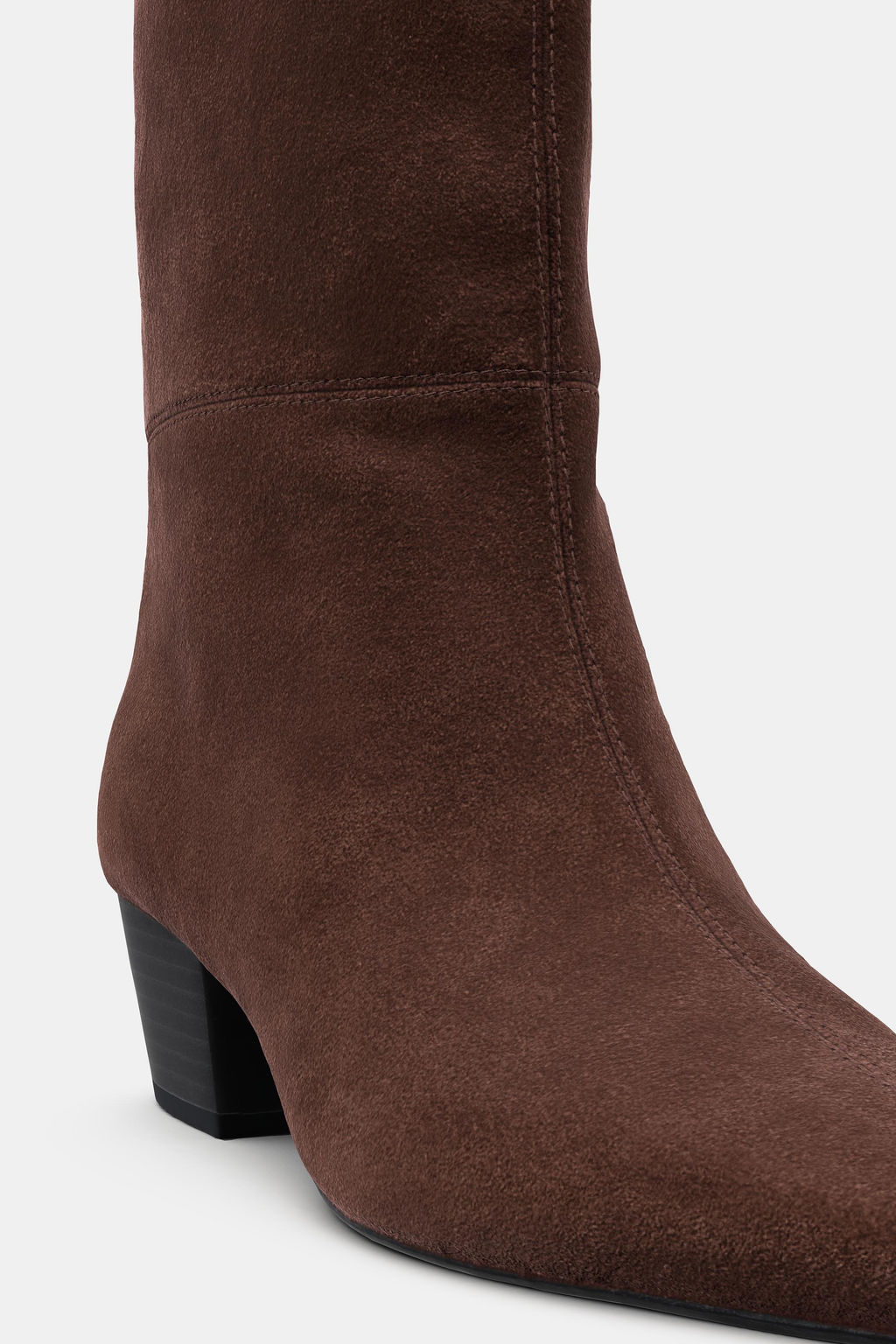 COWBOY SPLIT SUEDE BOOTS - Zara фото 7