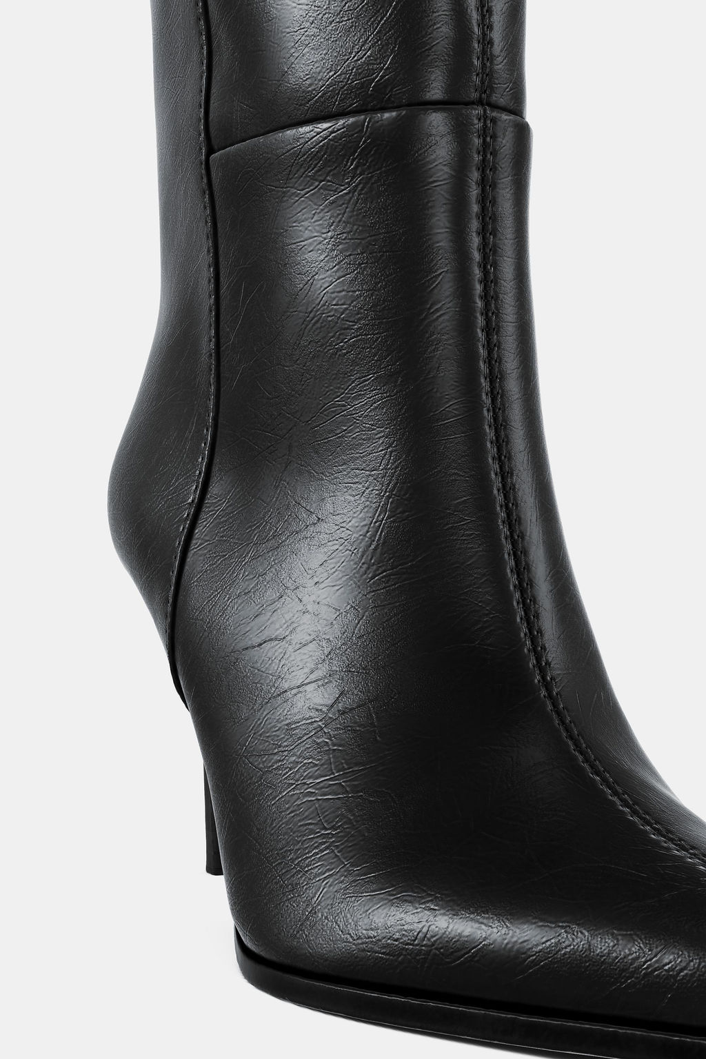 LEATHER HEELED BOOTS - Zara фото 8