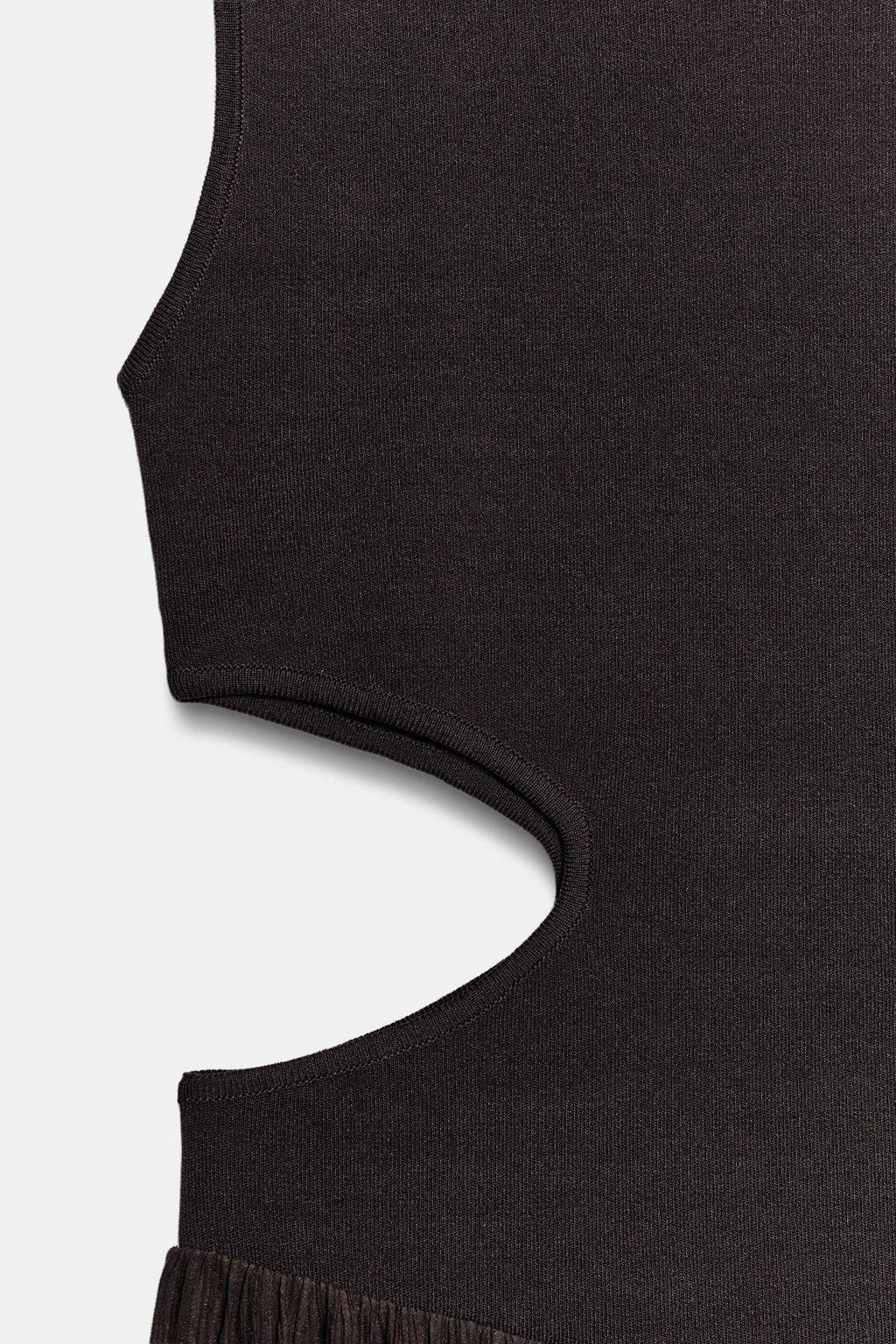 VESTIDO COMBINADO PUNTO CUT OUT / Marr?n - Zara фото 10