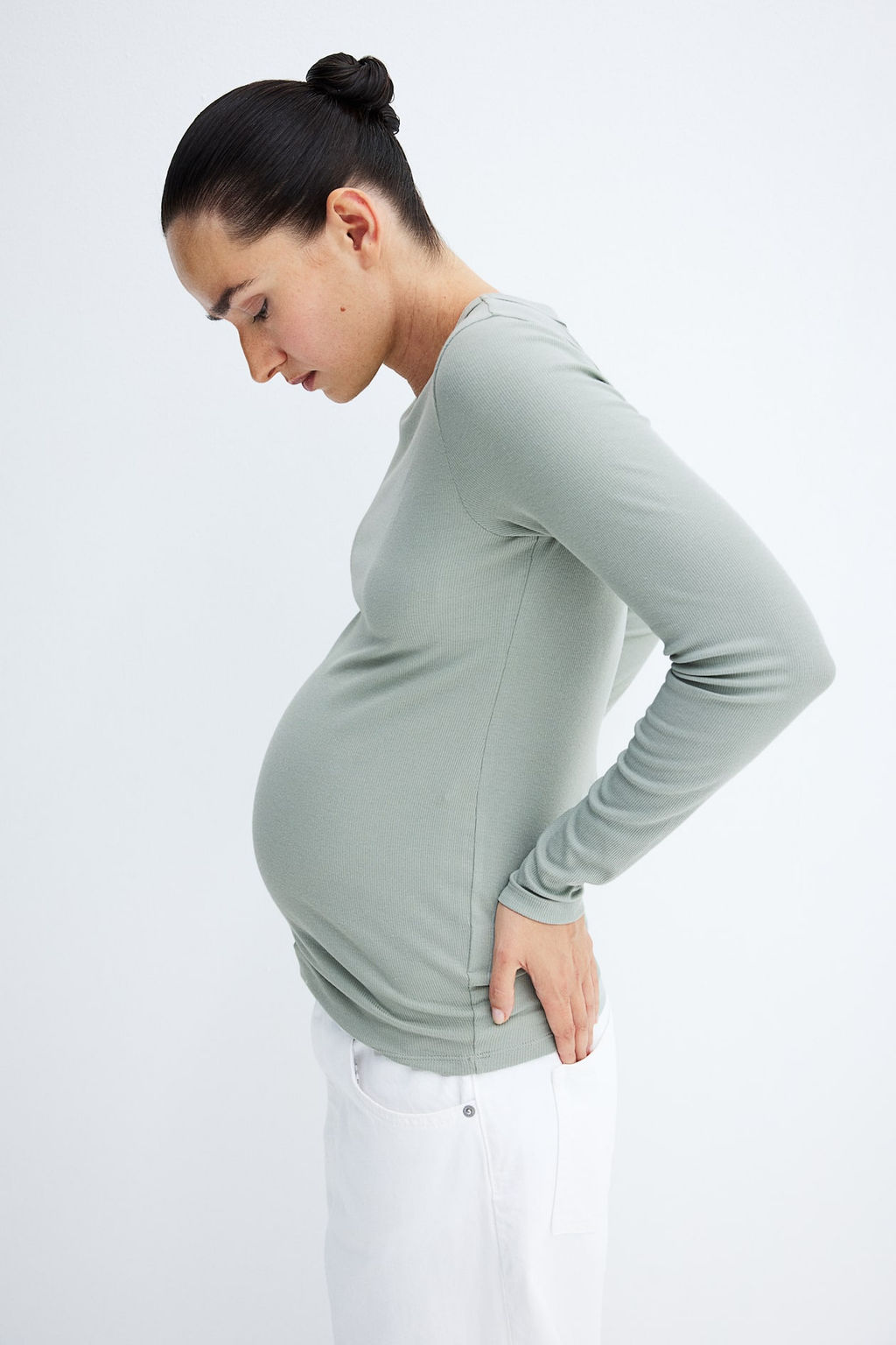 MAMA Camiseta en punto de canale - H&m фото 3