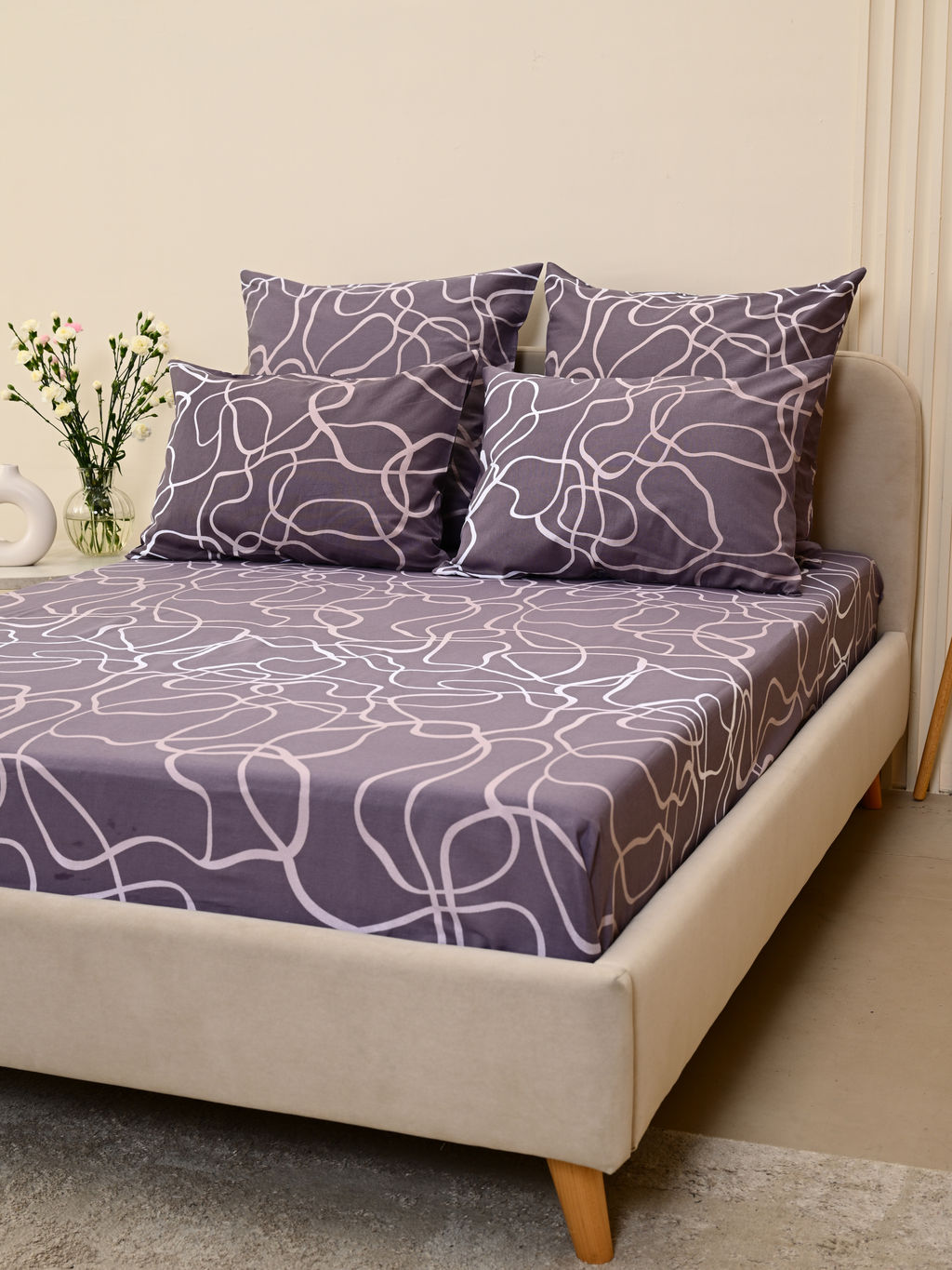 Комплект наволочек бязь люкс - Изгибы 70х70