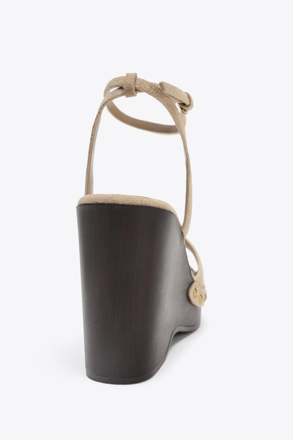 SPLIT SUEDE STUDDED SANDALS - Zara фото 11