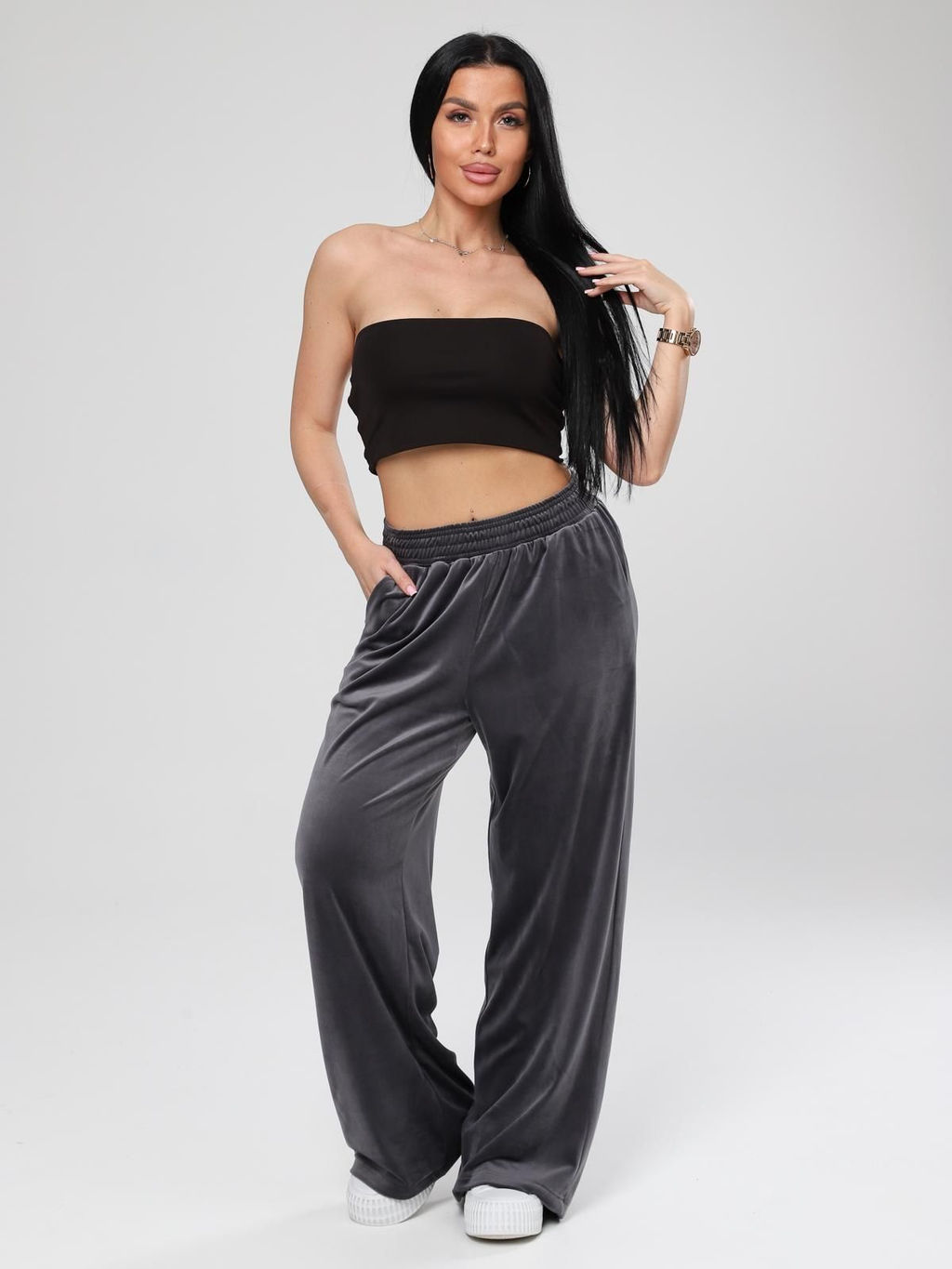 IV-CAPRIZ Марлена - брюки из велюра с лайкрой  фото 32