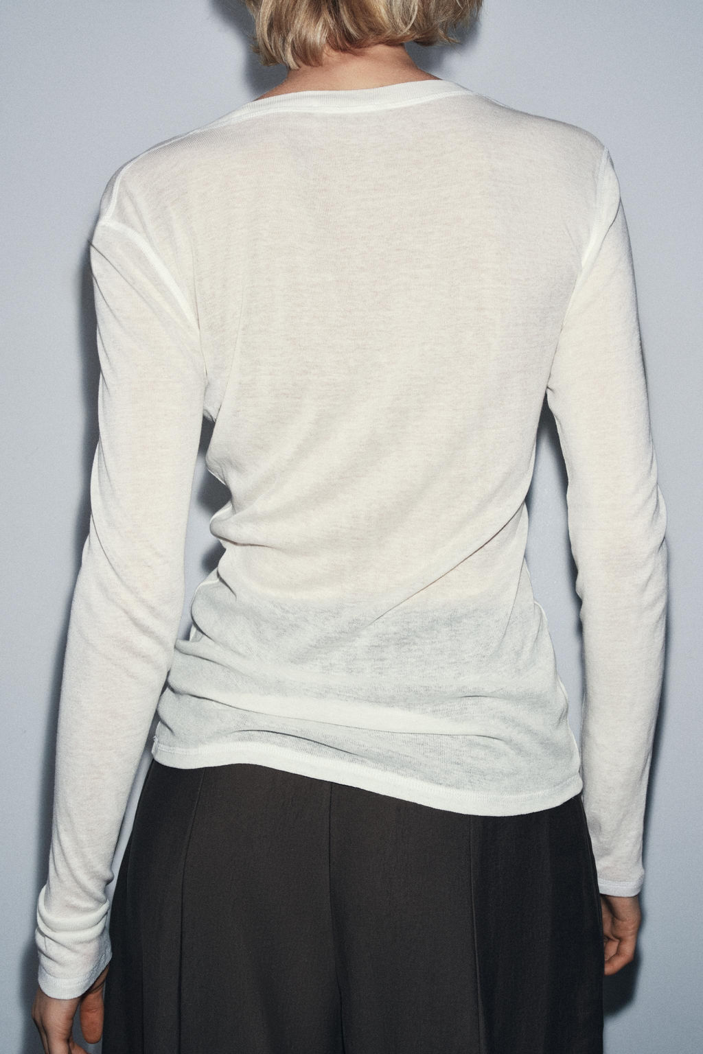 LONG SLEEVE T-SHIRT - Zara фото 3