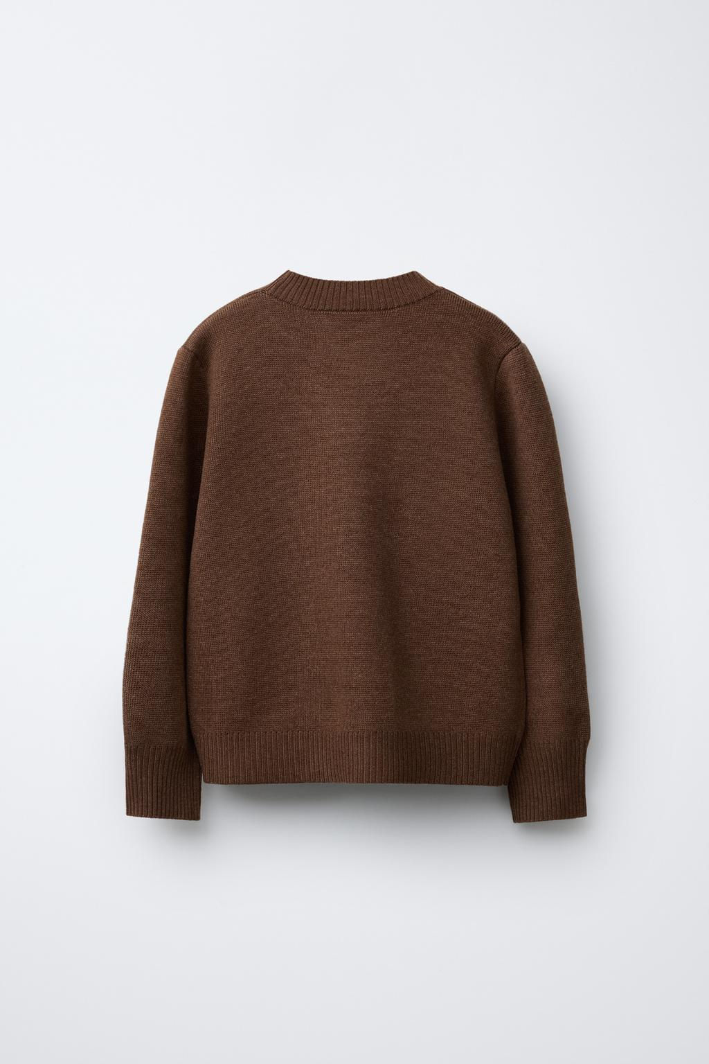 KNIT SWEATER WITH POCKETS - Zara фото 3