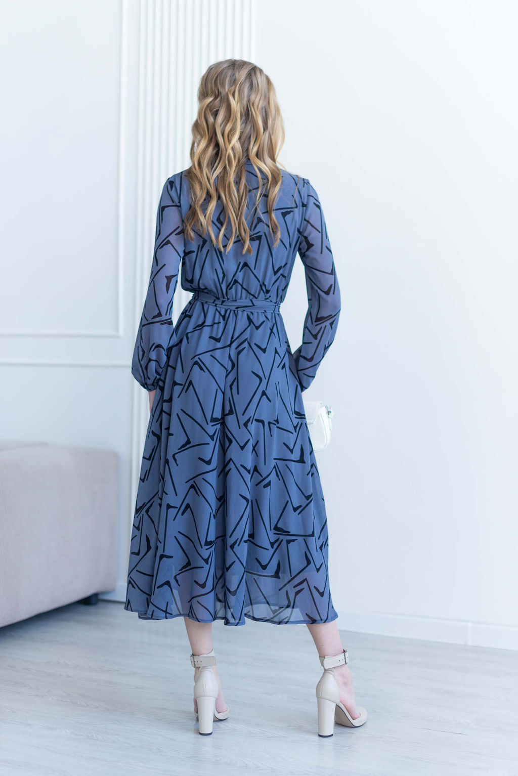 Платье Кэсси (серо-голубой) - Nadi bordo фото 12