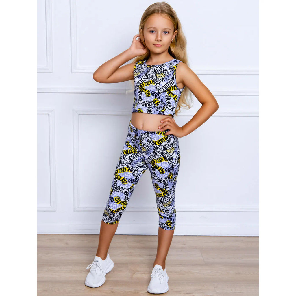 Комплект лосины 3/4 кулирка лайкра 7610104602 - Youlala фото 4