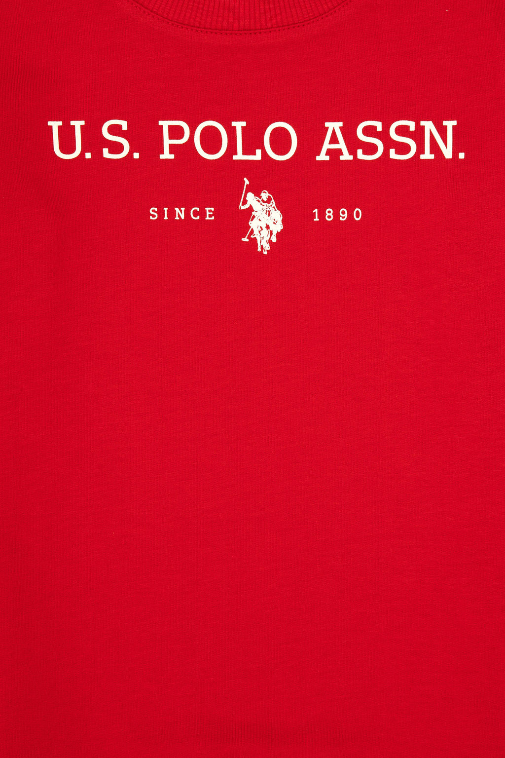 Erkek _ocuk K_rm_z_ Bisiklet Yaka Sweatshirt Sepette S_rpriz _ndirim - U.s. polo assn фото 6