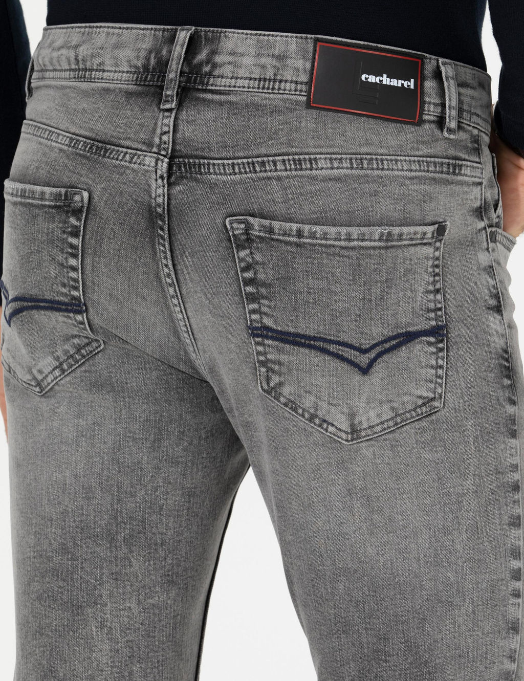 Синие джинсовые брюки зауженного кроя Real - Cacharel фото 7