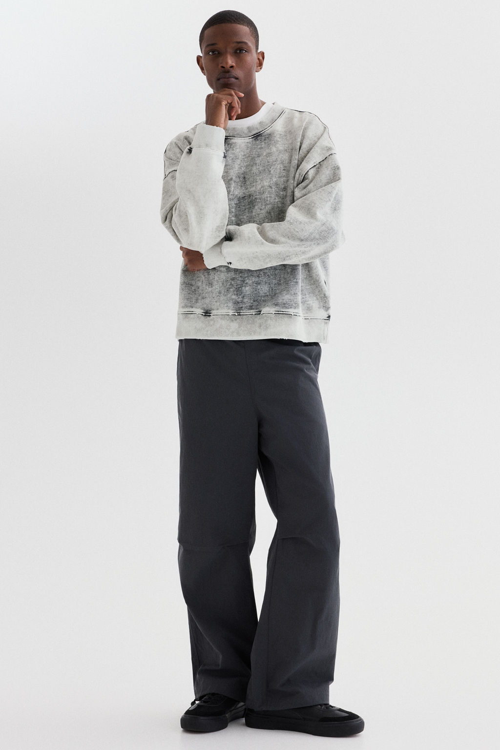 Sudadera efecto lavado Oversized Fit - H&m фото 6