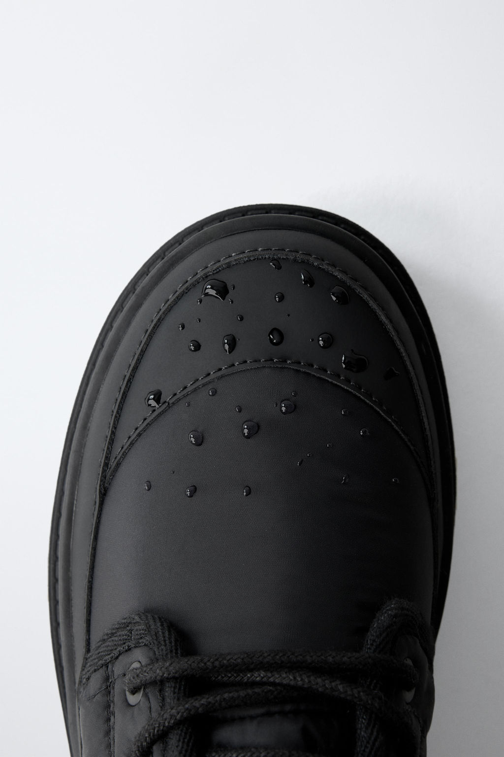 QUILTED LACE-UP ANKLE BOOTS - Zara фото 4