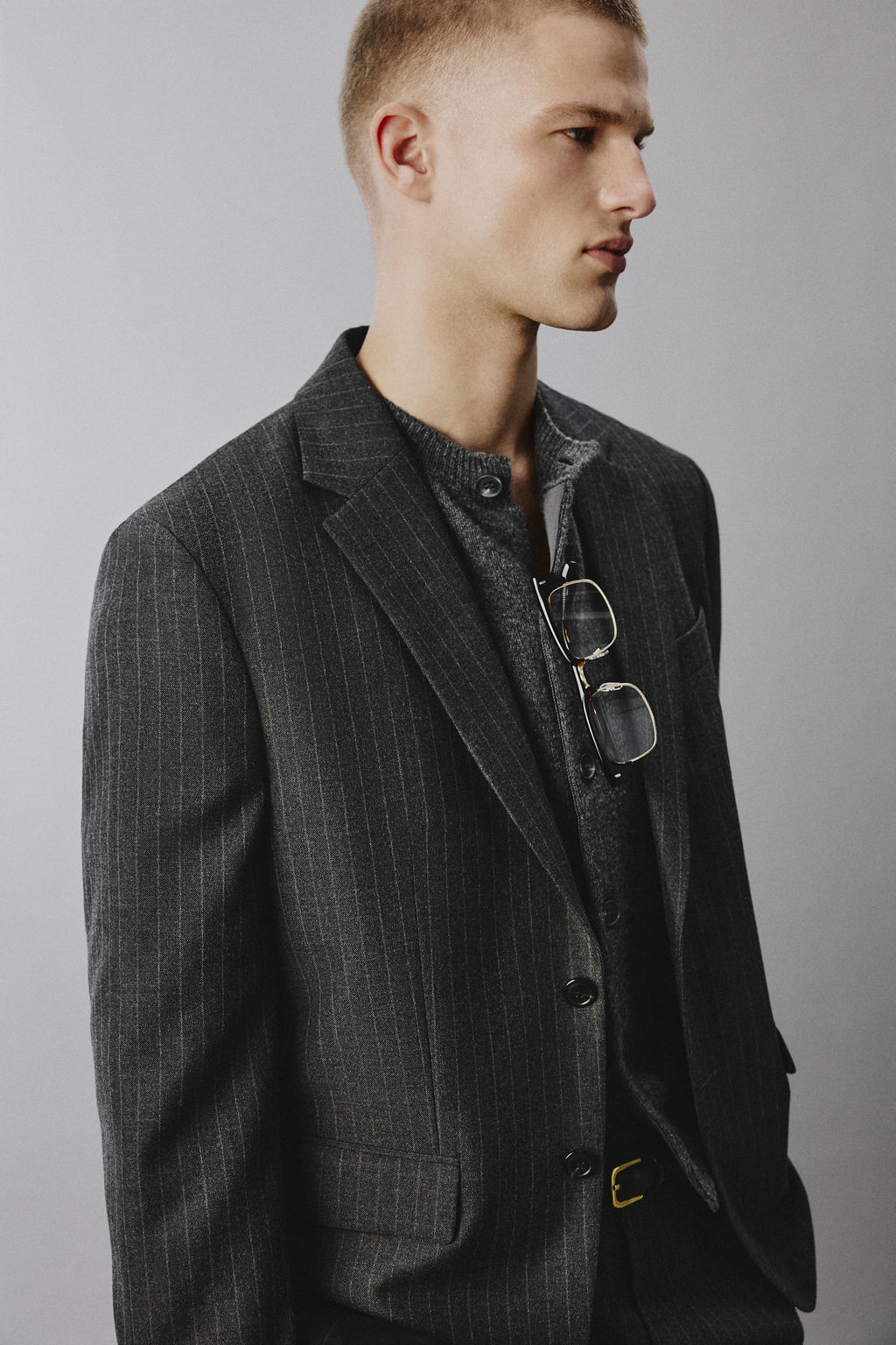 PINSTRIPE SUIT BLAZER - Zara фото 5