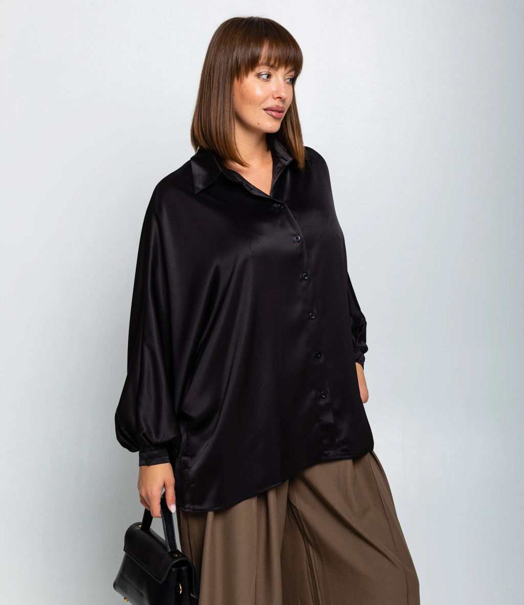 Блуза #КТ3388 (1), чёрный - Dommod фото 2