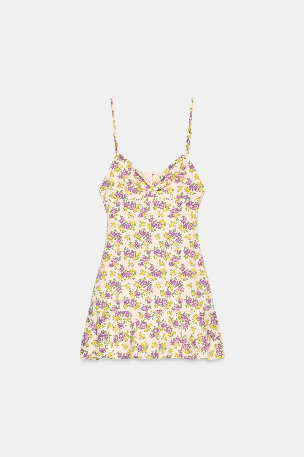 VESTIDO TIRANTES FLORES / Rosa / Malva - Zara фото 6