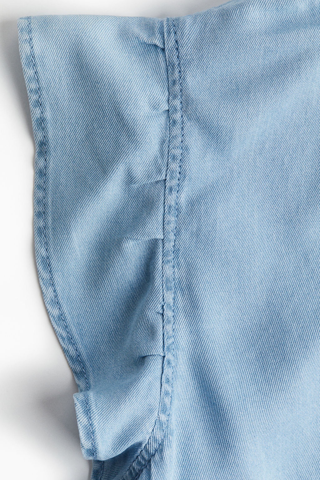Blusa denim con volantes - H&m фото 3