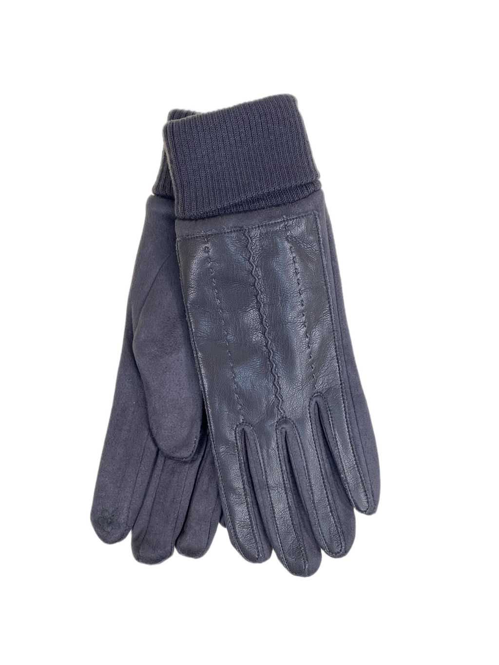 Элегантные демисезонные перчатки, цвет графит