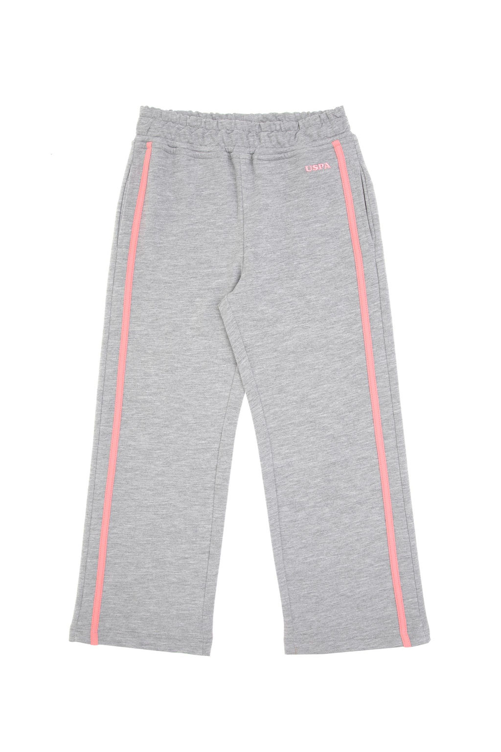 K_z _ocuk Gri Melanj Loose Fit Kenar Biyeli E_ofman Alt_