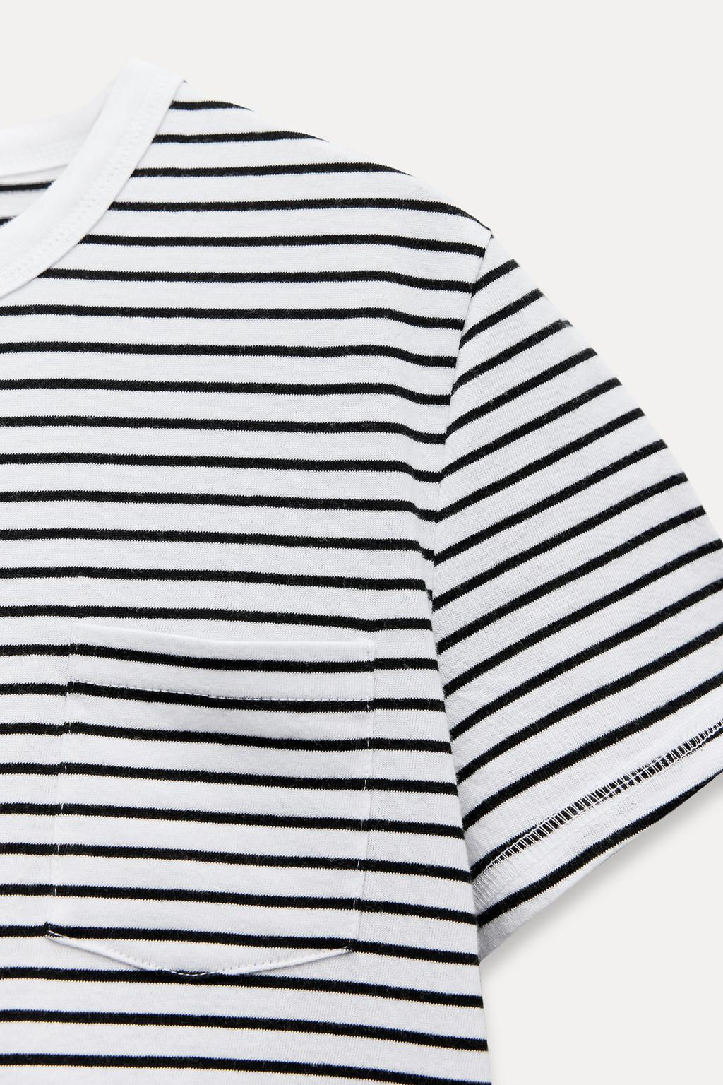 T-SHIRT WITH POCKET - Zara фото 8