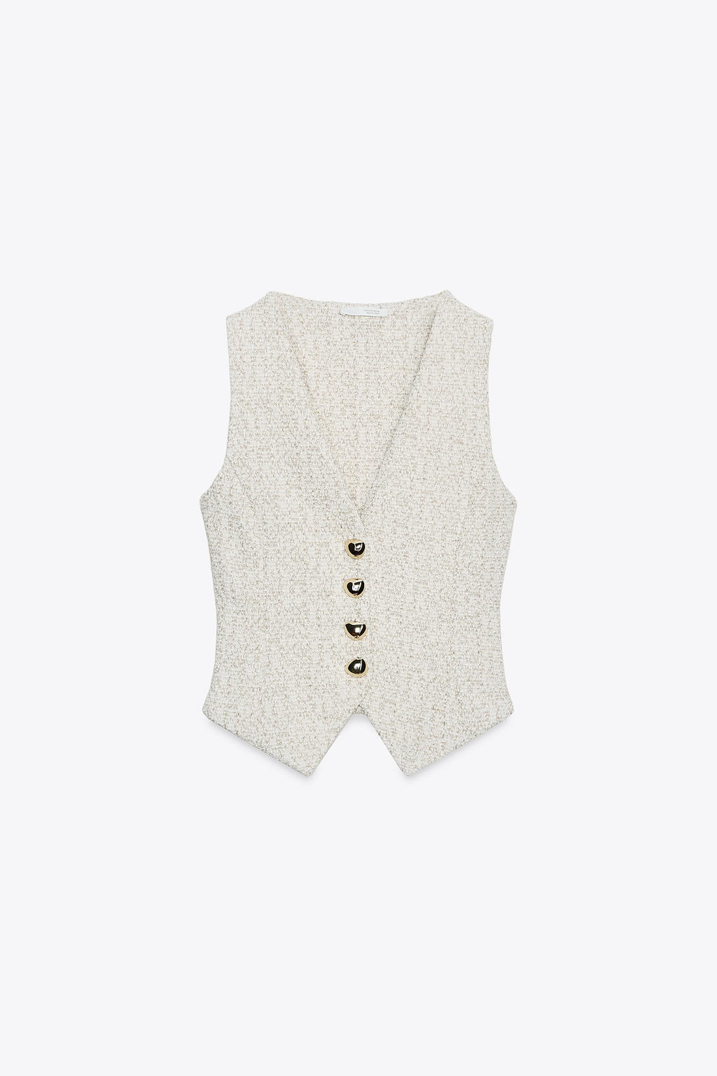 BUTTONED TEXTURED WAISTCOAT - Zara фото 5