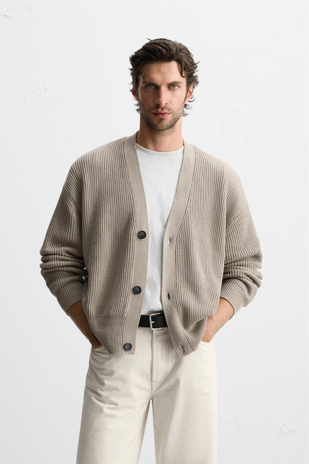 CONTRAST INTARSIA CARDIGAN - Zara фото 2