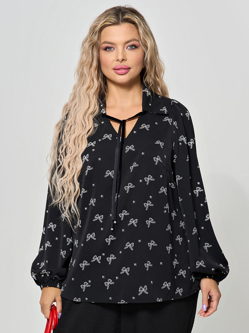 Блузка 0059-27п кремово-белый - Dora фото 38