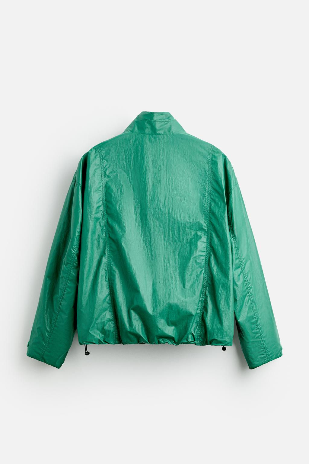 WAXED-EFFECT TECHNICAL JACKET - Zara фото 8