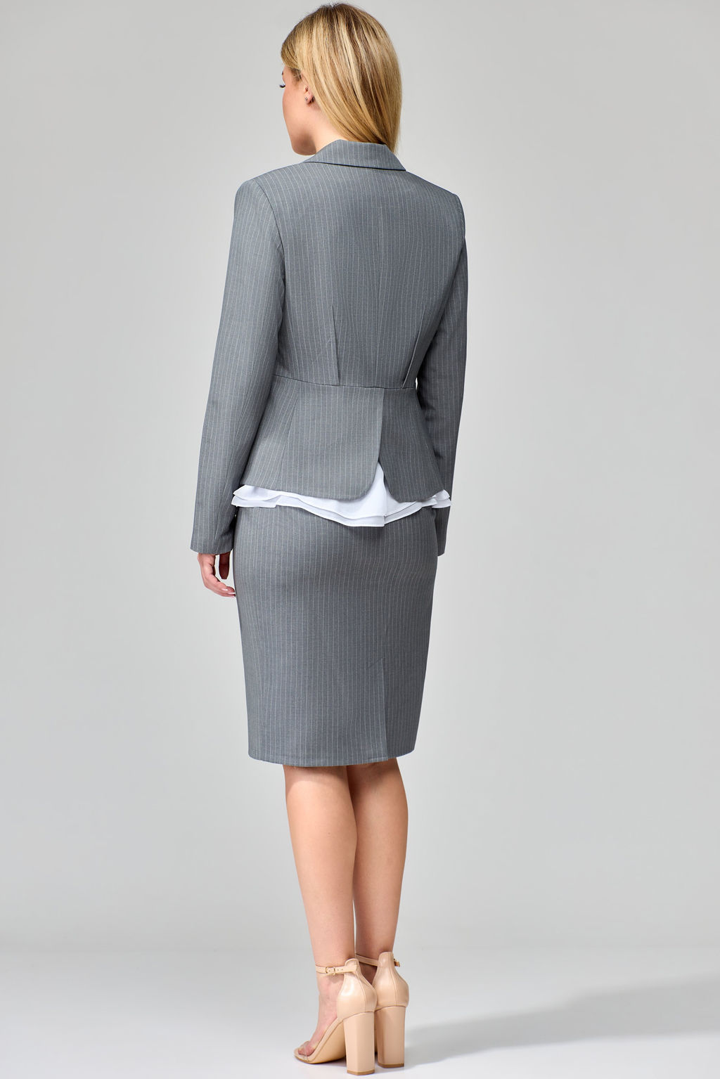 Костюм из жакета, блузки и юбки - Gizart фото 4