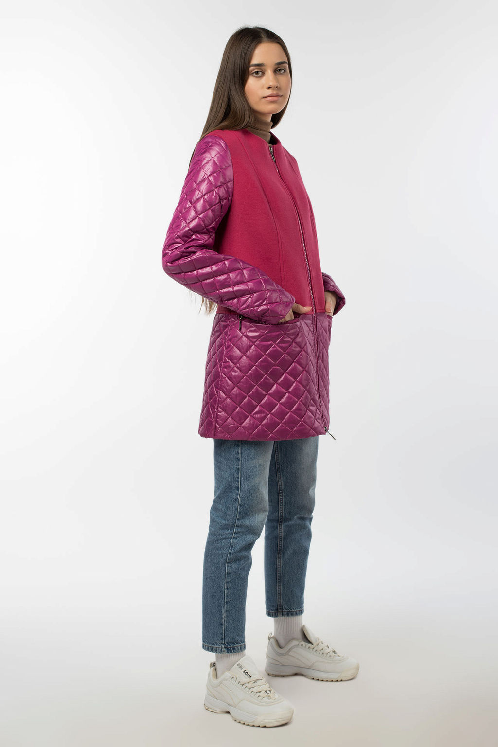 01-03011 Пальто женское демисезонное University - El podio фото 3