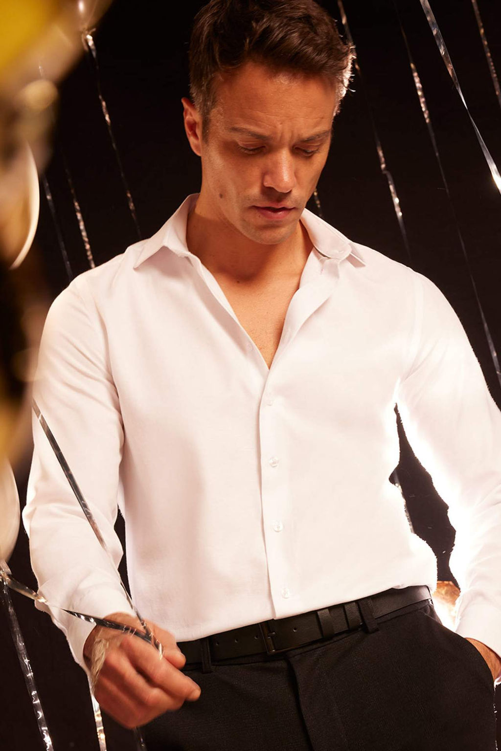 Slim Fit Dar Kesim Polo Yaka Oxford Basic Duz Uzun Kollu Gomlek - Defacto фото 8