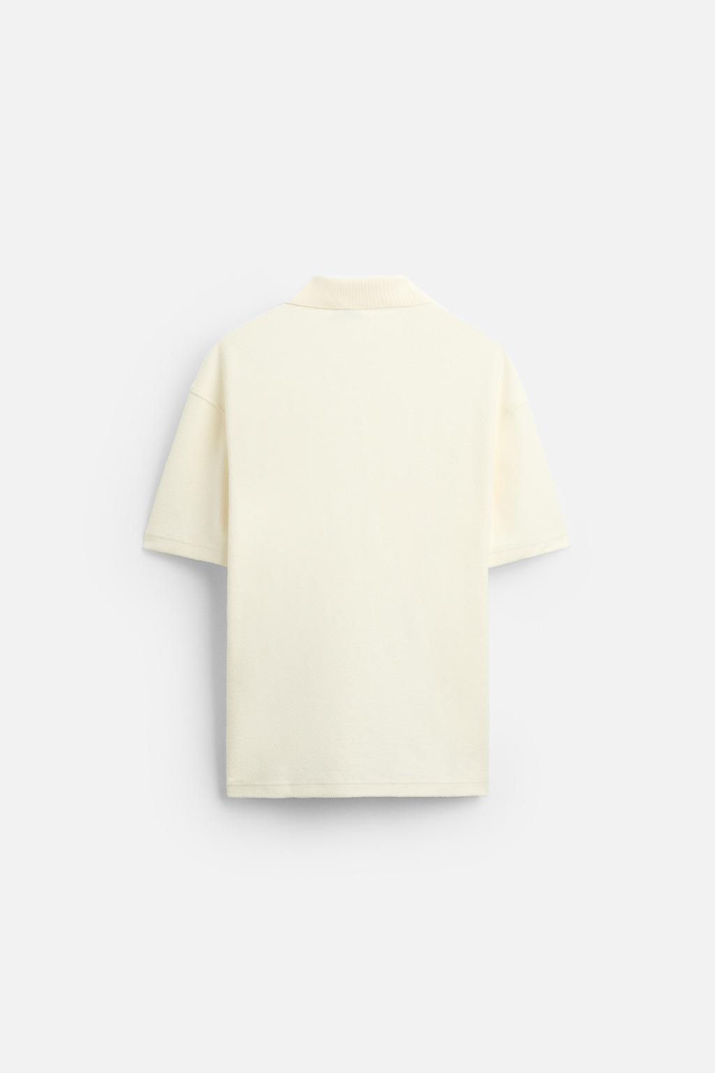 TEXTURED POLO SHIRT - Zara фото 32