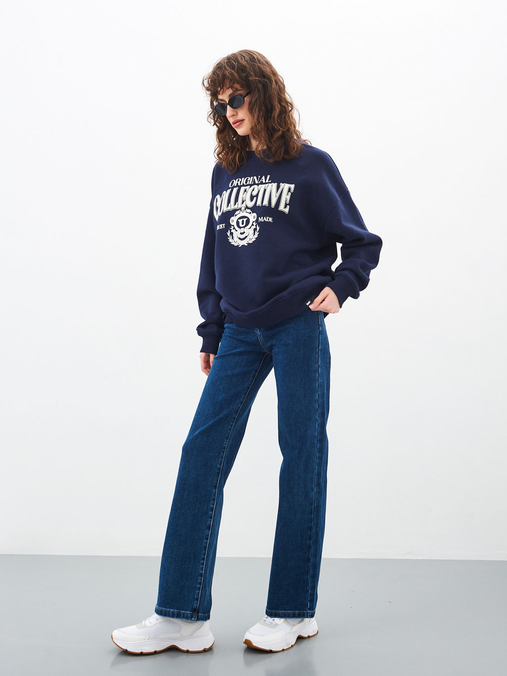 Женские джинсы широкие с высокой посадкой - Mossmore фото 51