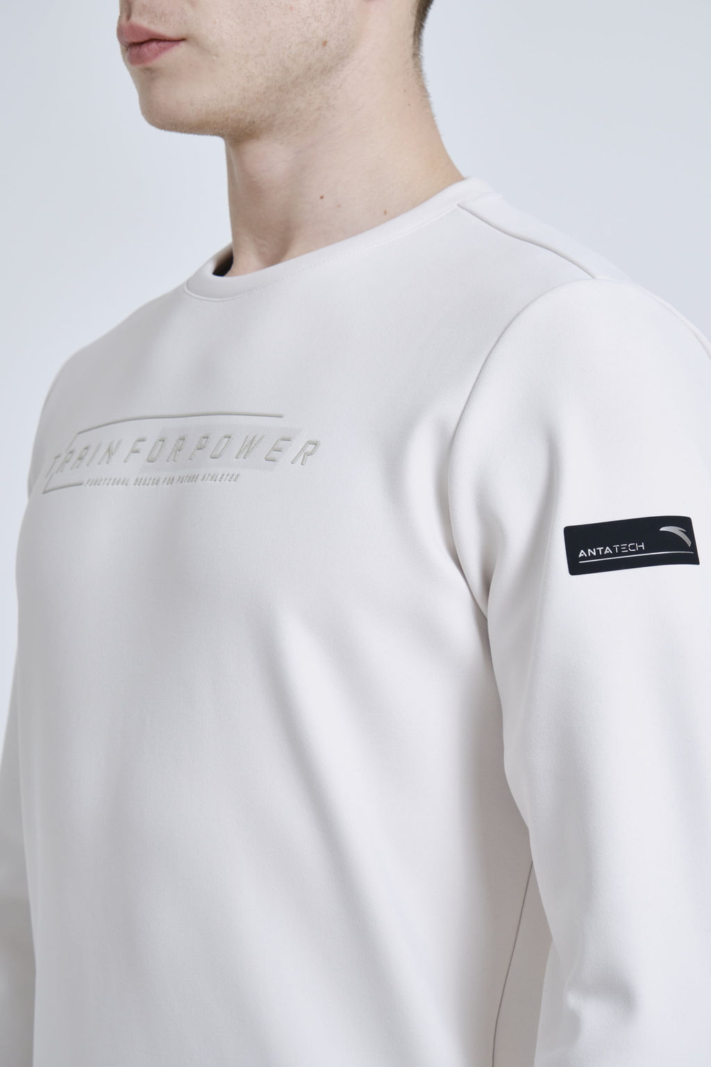 Свитшот с флисом Светло-серый - Anta фото 2