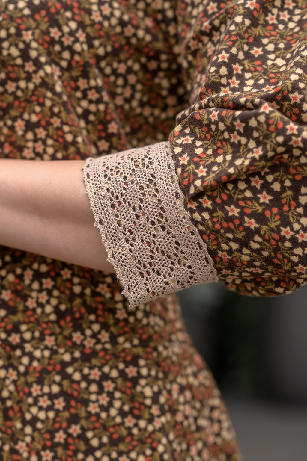 платье хлопок фланель - Новый лен фото 4