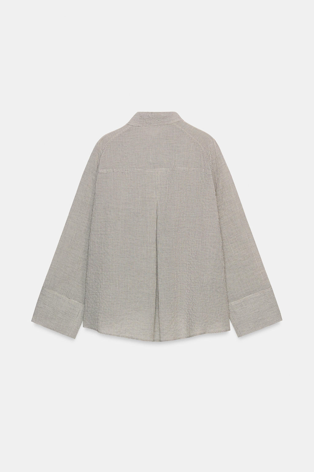 CAMISA ASIM?TRICA BOTONES ZW COLLECTION / Negro / Blanco - Zara фото 6