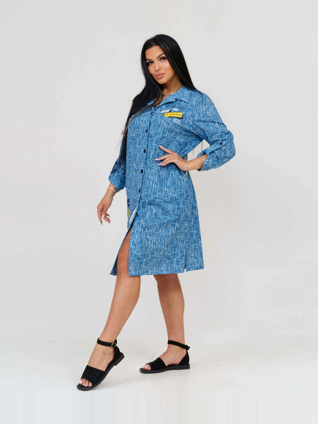 Туника женская, цвет синий