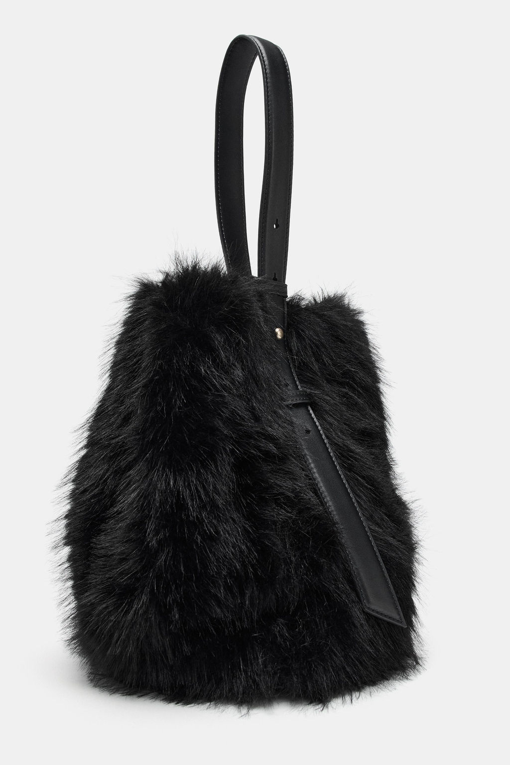 FAUX FUR BUCKET BAG - Zara фото 7